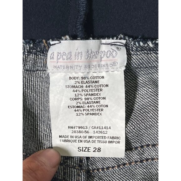 7 For All Mankind DOJO Maternity Crop Jeans Stretch Embroidered Back Pockets - Picture 7 of 7